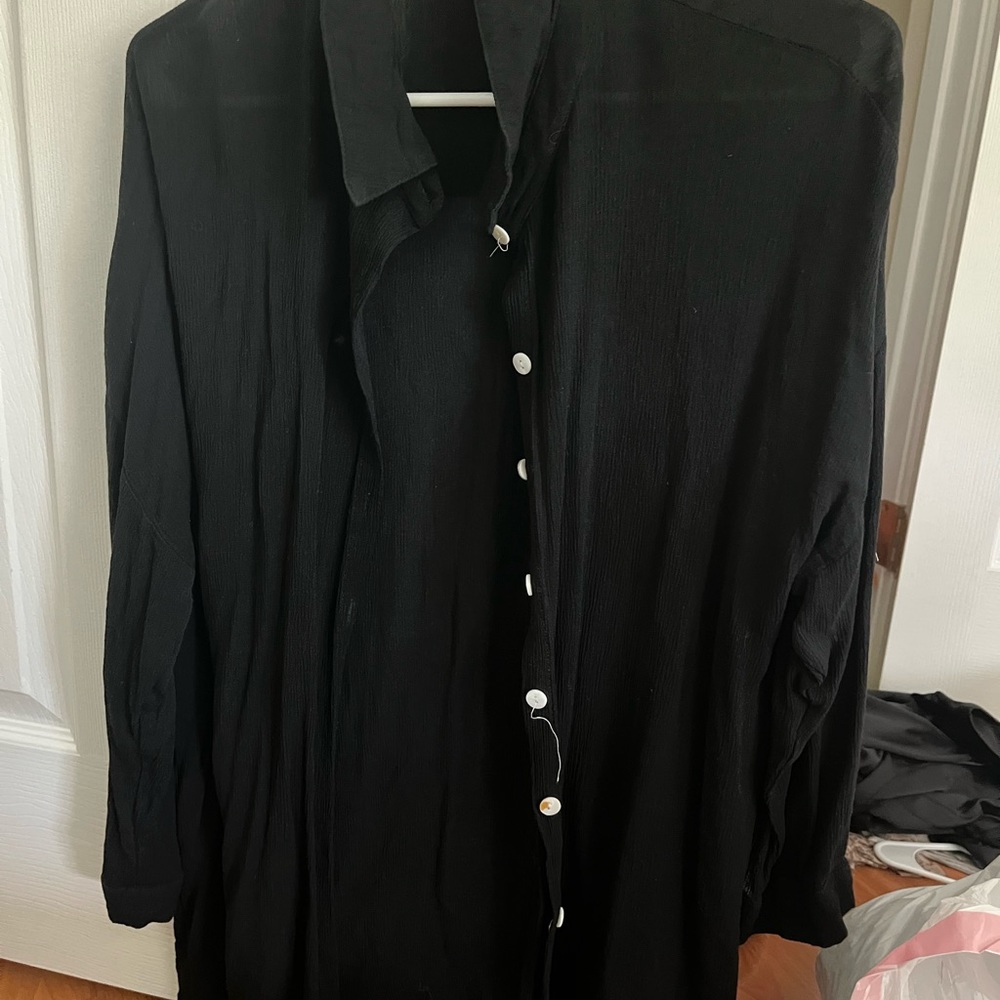 black button up for beachwear etc